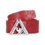 High quality genuine leather belt emboss men's leather belt real leather pin buckle belt