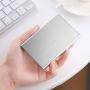 ZX096 Anti-scan Stainless Personal Metal Card Case Clip Credit Card Holder Thin Case Small Male Business Card Holder Case