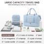 LOVEVOOK Hot Sale Overnight Carry on Duffel Handbags Fashion Quilted Luggage Suitcase Sets Pink Travel Duffle Gym Bags for Women