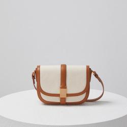 Wholesale Custom Hot-Selling Women Bags Eco-Friendly Leather And Canvas Luxury Sling Bag Hand Bag
