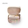 Luxurious Cosmetic Case Set with Soft Leather and Elegant Design for Women's Beauty and Makeup Collection