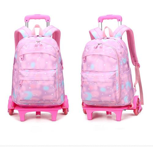 Custom Cute Fashion Kids Girls and Boys School Backpack School Bags with Wheel Rolling