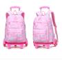 Custom Cute Fashion Kids Girls and Boys School Backpack School Bags with Wheel Rolling