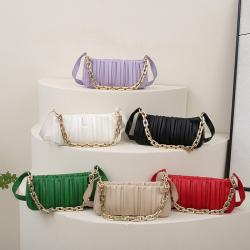 Pleated Bags Women Handbags Shoulder Chains Pu Women Shoulder Bag Cokobella Ladies Handbags Women Bag  Bolsosparamujeres CY74252