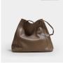 OEM Sac Bolsa Suede Genuine Leather Large Shoulder Tote Hand Bags For Women Female Autumn Customizable Personnalize Logo 2024