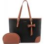 LOVEVOOK Waterproof Computer Totes Purse Business Office Briefcase Work Handbag Shoulder Bag Large Laptop Tote Bag for Women