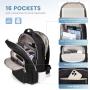 Custom Casual Outings Business Trips Short Tour Bag Water Resistant Storage Laptop Backpack With USB Charging Port