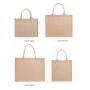 Custom Logo Color Natural PE Coating Lamination Burlap Eco Friendly Grocery Reusable Jute Shopping Bag Tote Bags