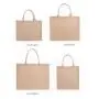 Custom Logo Color Natural PE Coating Lamination Burlap Eco Friendly Grocery Reusable Jute Shopping Bag Tote Bags