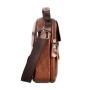 2024 Wholesale Oiled Waxed Vegan Leather Crossbody Sling Bag For Shoulder Men