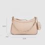 Oem Odm Luxury Women Crossbody Bag With Pouch Chain Trendy Fashion Webbing Stripe Pu Leather Custom Logo Ladies Crossbody Bags