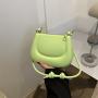 Crossbody bag 2024 new pu popular fashion pure colour temperament underarm bag women's shoulder bag summer models female