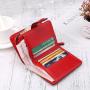Good Quality short Women's PU Leather Wallet Credit Card Holder Zipper Purse wallets for women 2023 coin purse ladies red wallet carteras para mujer