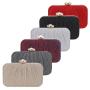 Wholesale Women Glitter Shiny Evening Bags Pleated Silver Clutch Bag Wrinkle Handbags Chain Wedding Gold Party Bag For Ladies