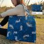 Custom Eco Recycle Supermarket Grocery Pouch Bag Reusable Foldable Tote Shopping Bag For Groceries