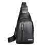 KBW664 New Fashion Men Business Chest Bags PU Leather Casual Crossbody High Quality Chest Shoulder Bag Outdoor Travel Sling Bags