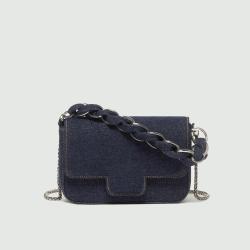 2024 Branded Lady Sling Bags Retro Blue Flip Lock Shoulder Bags Women Denim Handbag Chain Messenger Bags For Girls