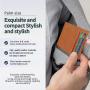 Custom logo Women Slim Leather Card Case Holder Small Wallet Cute Coin Purse With Zipper