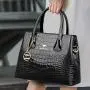 2024 Bags for Women Patent Leather Bright Face Handbag Fashionable New European and American Style Messenger Shoulder Bag