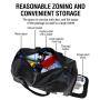 custom logo luxury large quality crossbody sport weekender overnight duffel pu leather gym duffle travel bags for men boy