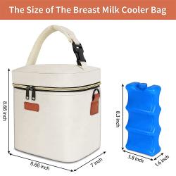Insulated Baby Bottle Reusable Thermal Baby Bottle Breast Pump Carrying Breast Pump Bag Multi-function Breast Milk Cooler Bag