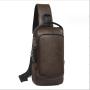 ZF017 Customized New Men Fashion Crossbody Bag Leather Polyester Shoulder Bag Waterproof Sports Bag Password Lock USB Port