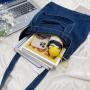 Eco-Friendly Recycled Canvas Tote Bag Custom Logo Designer Women's Denim Shoulder Bag