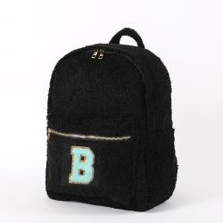 Boys Girls Winter School Bags Furry Teddy Backpack Kids Children Pink Black Sherpa Backpacks for School Teenager Bag School