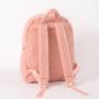 Keymay Teddy Plush Bag Personalized Trend School Bags Outdoor Casual Travel Daypack Fuzzy Fleece Sherpa Winter Backpack