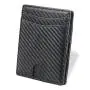 Custom business card holders leather slim card holder wallet carbon fiber mens card holder