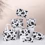 Wholesale Beauty PU Makeup Storage Bag Portable Waterproof Travel Custom Cow Pattern Print Cosmetic Bags