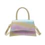 New trendy one shoulder gradient color halo dyed crossbody bag