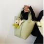 Customized new version bucket women's bag all-match one-shoulder  bag fashion leather handbag