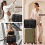 LOVEVOOK 2pcs/set Travel Weekender Overnight Bags Gym Duffle Bag with Shoe Compartment & Wet Pocket Garment travel duffel bag