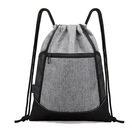 Gelory Waterproof Drawstring String Bag Shoulder Rucksack Sport Gym Storage Drawstring Backpack Bag With Side Pocket
