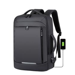 ZF246 Laptop Bag USB Charger Computer Cover Backpack Oxford Fabric Waterproof Zipper Print Logo Gift Backpack Business Schoolbag