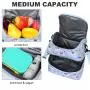 Best Quality Custom Cartoon Prints Cute Reusable Portable 2 Layer Insulated Lunch Box Thermal Cooler Bags For School Kids Girls