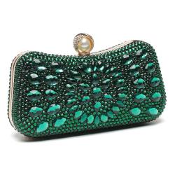 2024 new colorful rhinestone banquet bag evening dress wedding party bag ladies shoulder clutch evening bags