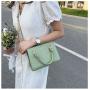 ZR531 Women's Bags Fashion Girl Clemence Colorful Small Square Bag Simple Lattice Zipper Shoulder Crossbody Bag Female Party