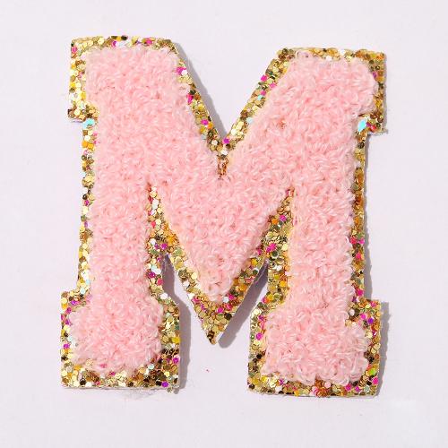 Hot Sales New Design Factory Multi Colors Low MOQ Wholesale Embroidery Chenille Patches Chenille Letter Stickers Custom