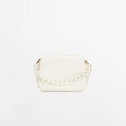 Custom Logo Fashion Mini Purses For Girls Leather Woman Handbag With Pearl Chain Handle Crossbody