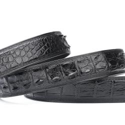 Cinturones De Cuero Genuinos Custom Luxury Brand Genuine Crocodile Leather Casual Dress Ratchet Belt For Man Mens Belts
