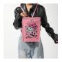 HR654 Halloween Gift Creative Funny Bag Women's Halloween Pumpkin Graffiti One Shoulder Crossbody Bag PU Personalized Backpack