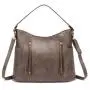 Solid Color Luxury Ladies' Handbag Long Strap High Quality Leather Polyester Lining Elegant Stylish Tassel Decoration Zip
