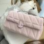 Niche High Sense Chain Women'S 2024 With Ringer Lattice Single Shoulder Crossbody Bag Commuting Armpit Small Square Bag