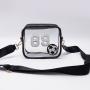 Keymay Hot Sale RTS Stock Gold White Waterproof Transparent Pvc Clear Bags Stadium Small Crossbody Bag Single Strap Shoulder Bag