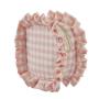 New Arrivals Factory Wholesale Top Quality Pink Personalized Gingham Toiletries Mini Cosmetic Bag Plaid Travel Pouch