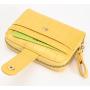 2022 Fashion Designer Ladies Bags Small Pure Color Alligator Pattern Wallet Soft Pu Leather Metal Zipper Elegant Card Holder