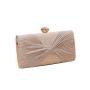 Latest Ladies Top Handle Wrinkled Pleated Bridal Clutch Purse Evening party Bags Dress Dinner Bag sac tendance 2024