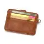CUIKCA Unisex Women Men Wallet PU Leather Slim Wallet With Snap Button & D-ring Coin Purse Business ID Credit Card Holder Cases